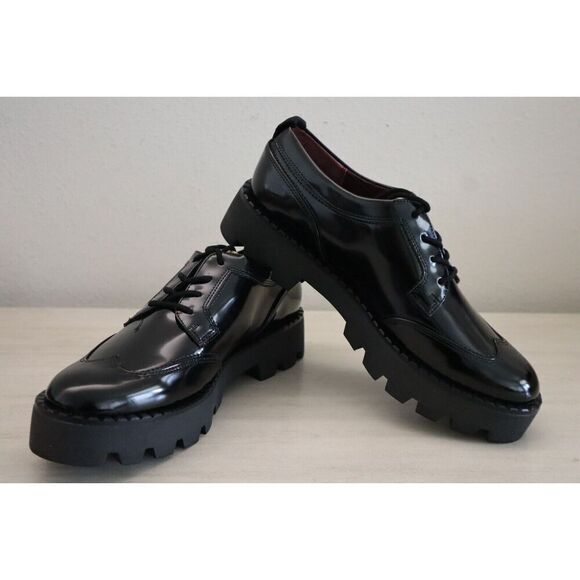 Franco Sarto Women's Sz 8M Black Synthetic L-Balinoxfrd Oxford Shoes - Picture 2 of 10